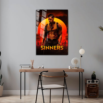 Flex Designs Metal Poster Sinners 24 x 36" Home Goods - Movie 2025 Movie Metal Poster