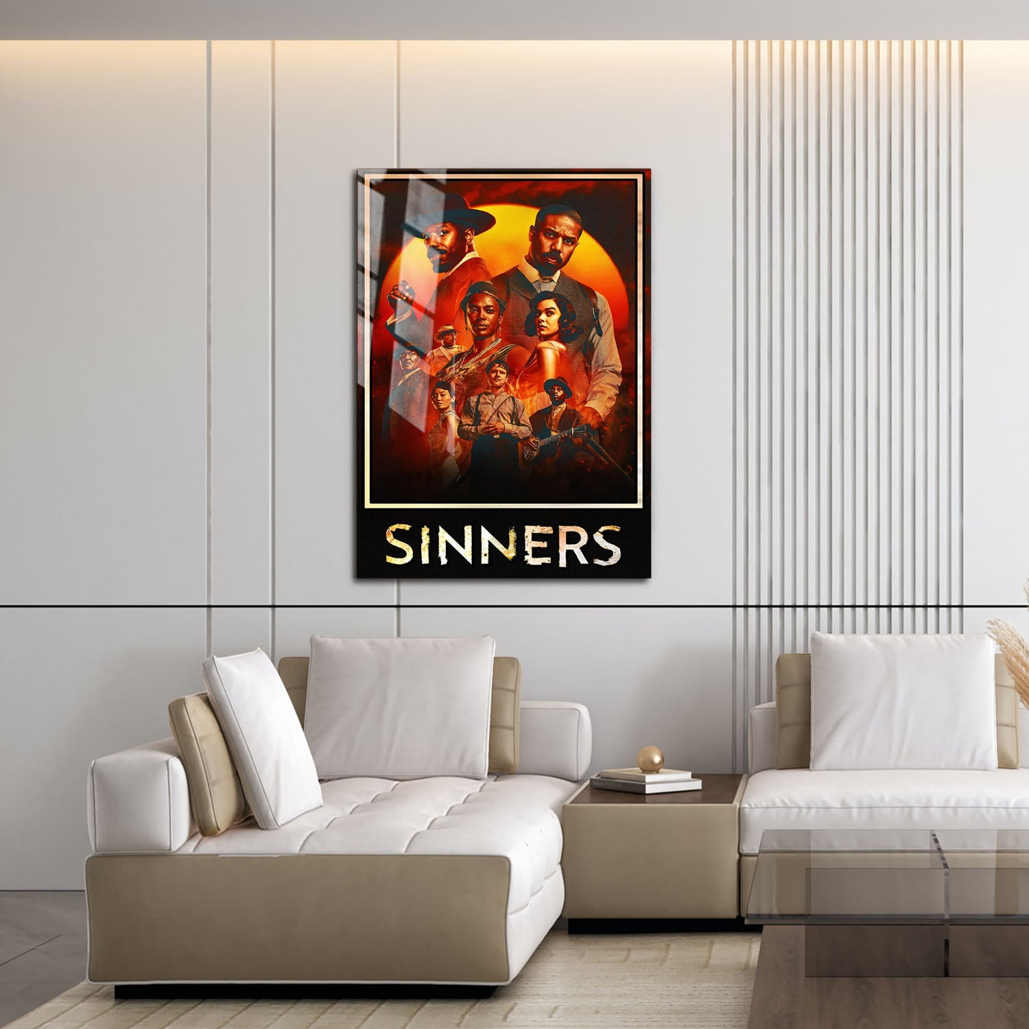 Flex Designs Metal Poster Sinners Theatrical 16 x 24" Home Goods - Movie 2025 Movie Metal Poster