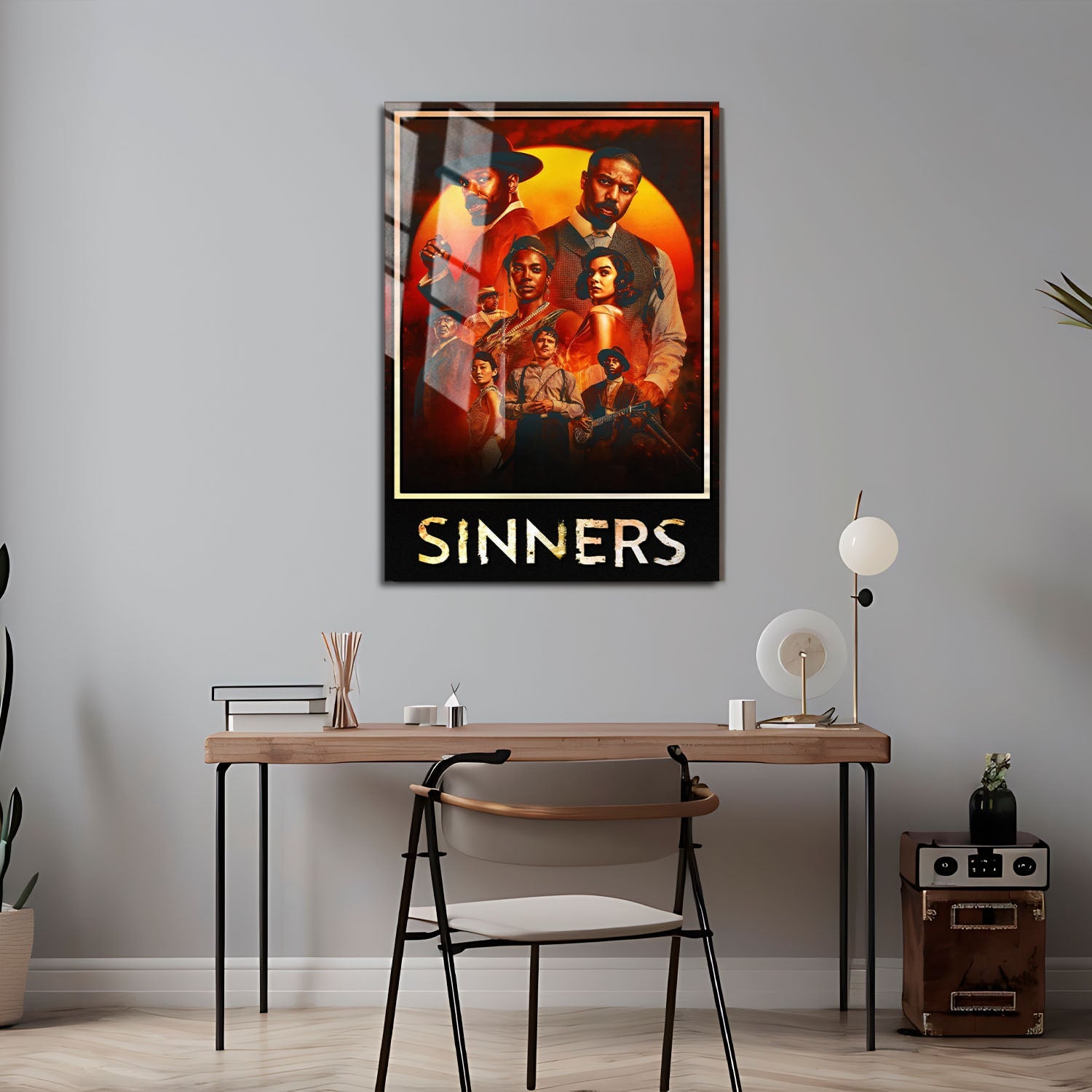 Flex Designs Metal Poster Sinners Theatrical 24 x 36" Home Goods - Movie 2025 Movie Metal Poster