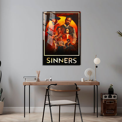 Flex Designs Metal Poster Sinners Theatrical 24 x 36" Home Goods - Movie 2025 Movie Metal Poster