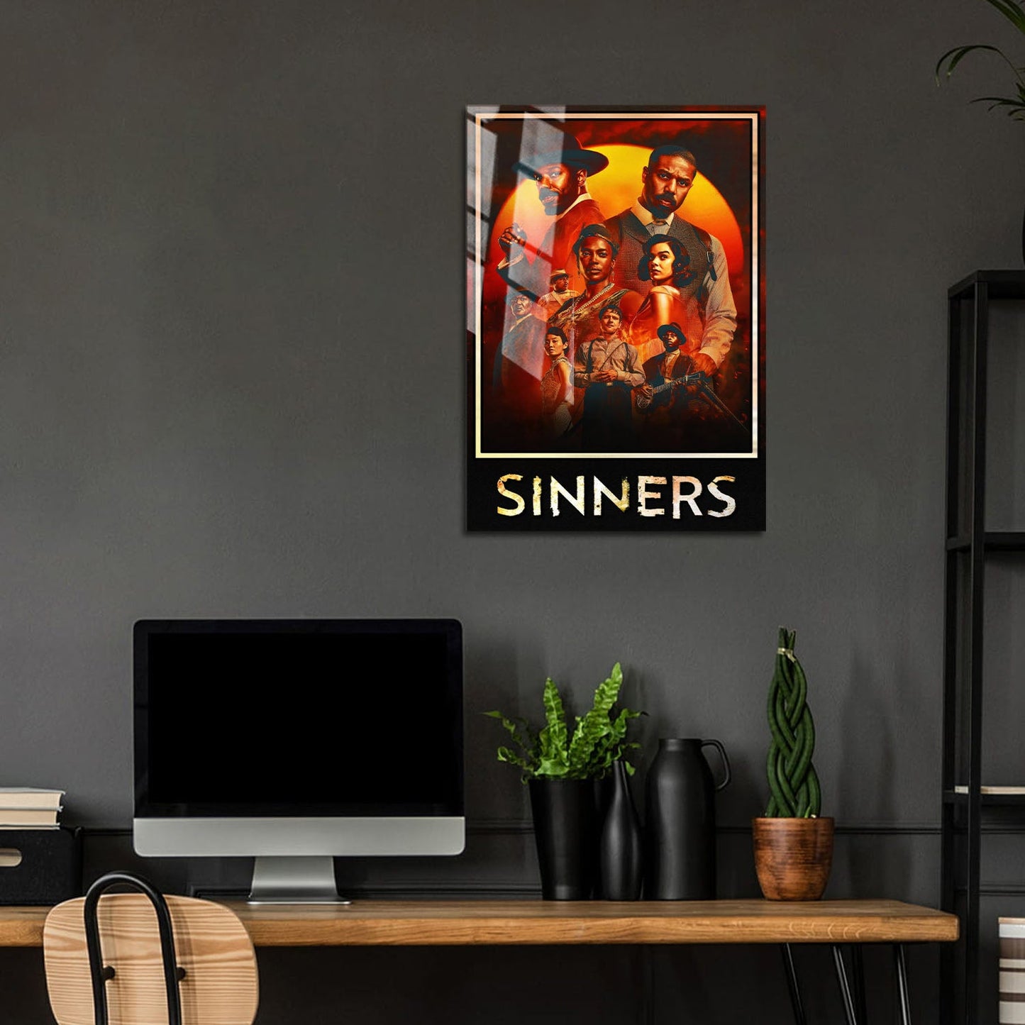 Flex Designs Metal Poster Sinners Theatrical 5 x 7" Home Goods - Movie 2025 Movie Metal Poster