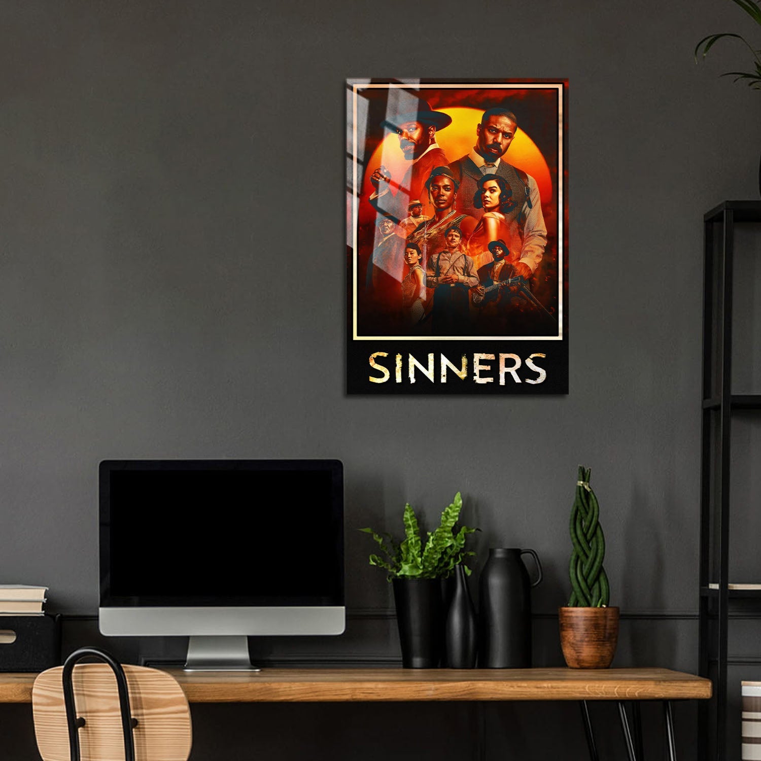 Flex Designs Metal Poster Sinners Theatrical 5 x 7" Home Goods - Movie 2025 Movie Metal Poster