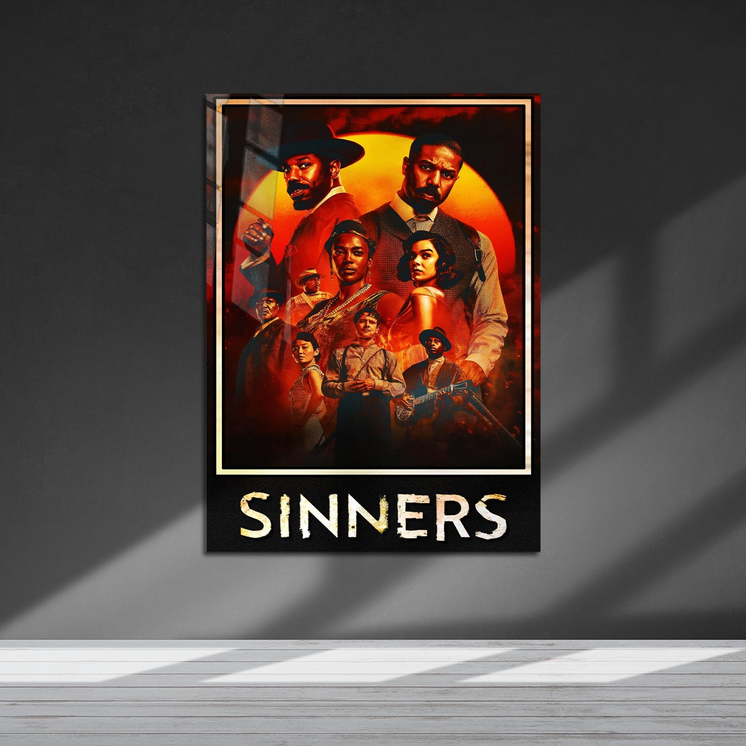 Flex Designs Metal Poster Sinners Theatrical 5 x 7" Home Goods - Movie 2025 Movie Metal Poster