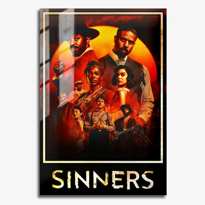 Flex Designs Metal Poster Sinners Theatrical 11 x 17" Home Goods - Movie 2025 Movie Metal Poster