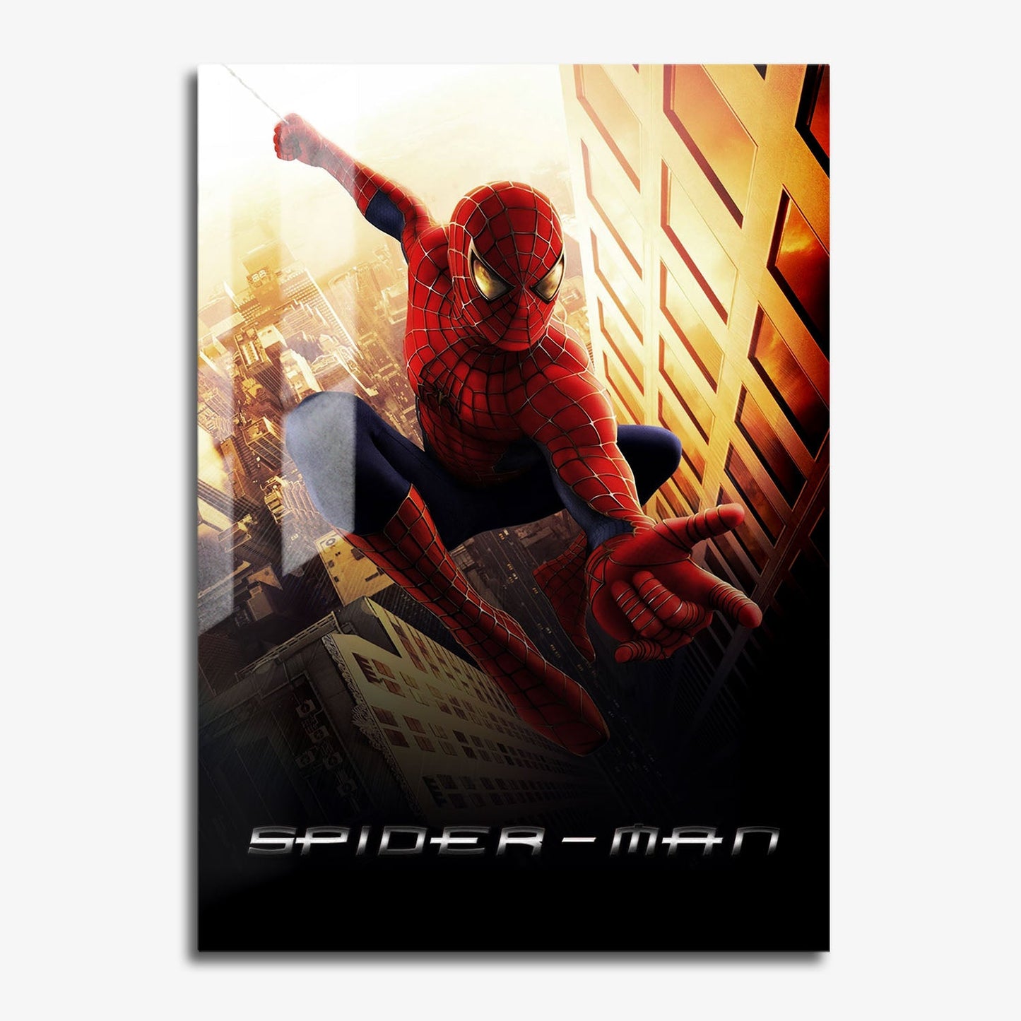 Flex Designs Metal Poster Spider-Man Cinematic 11 x 17" Home Goods - Movie 2002 Movie Metal Poster
