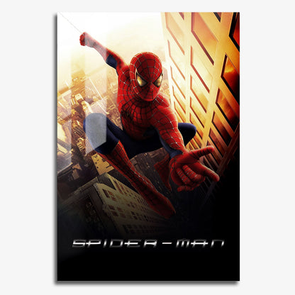 Flex Designs Metal Poster Spider-Man Cinematic 11 x 17" Home Goods - Movie 2002 Movie Metal Poster