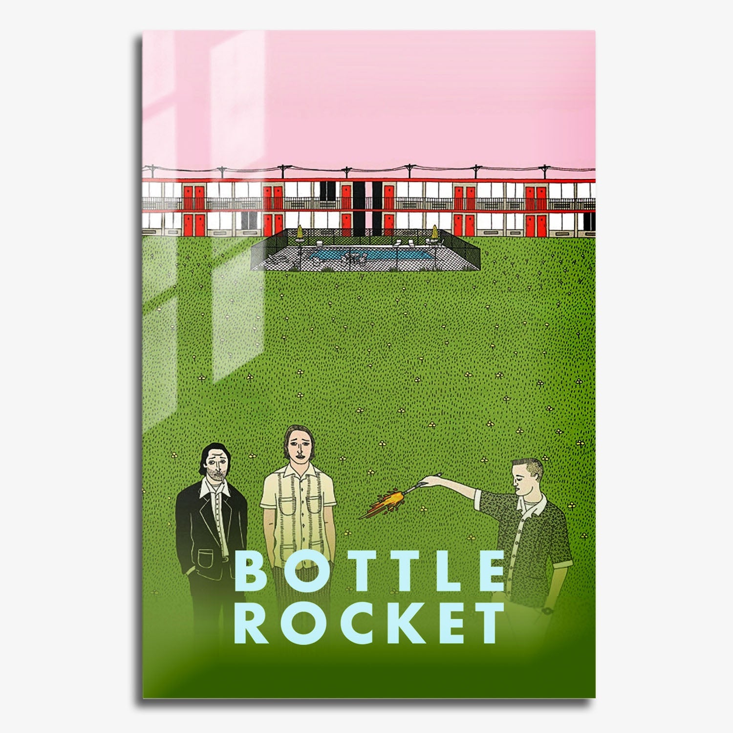 Flex Designs Metal Poster Bottle Rocket 11 x 17" Home Goods - Movie 1996 Movie Metal Poster
