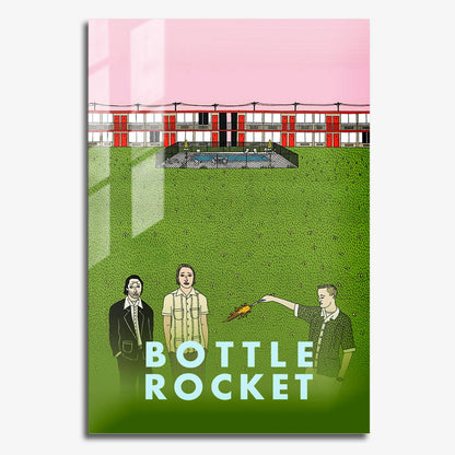 Flex Designs Metal Poster Bottle Rocket 11 x 17" Home Goods - Movie 1996 Movie Metal Poster