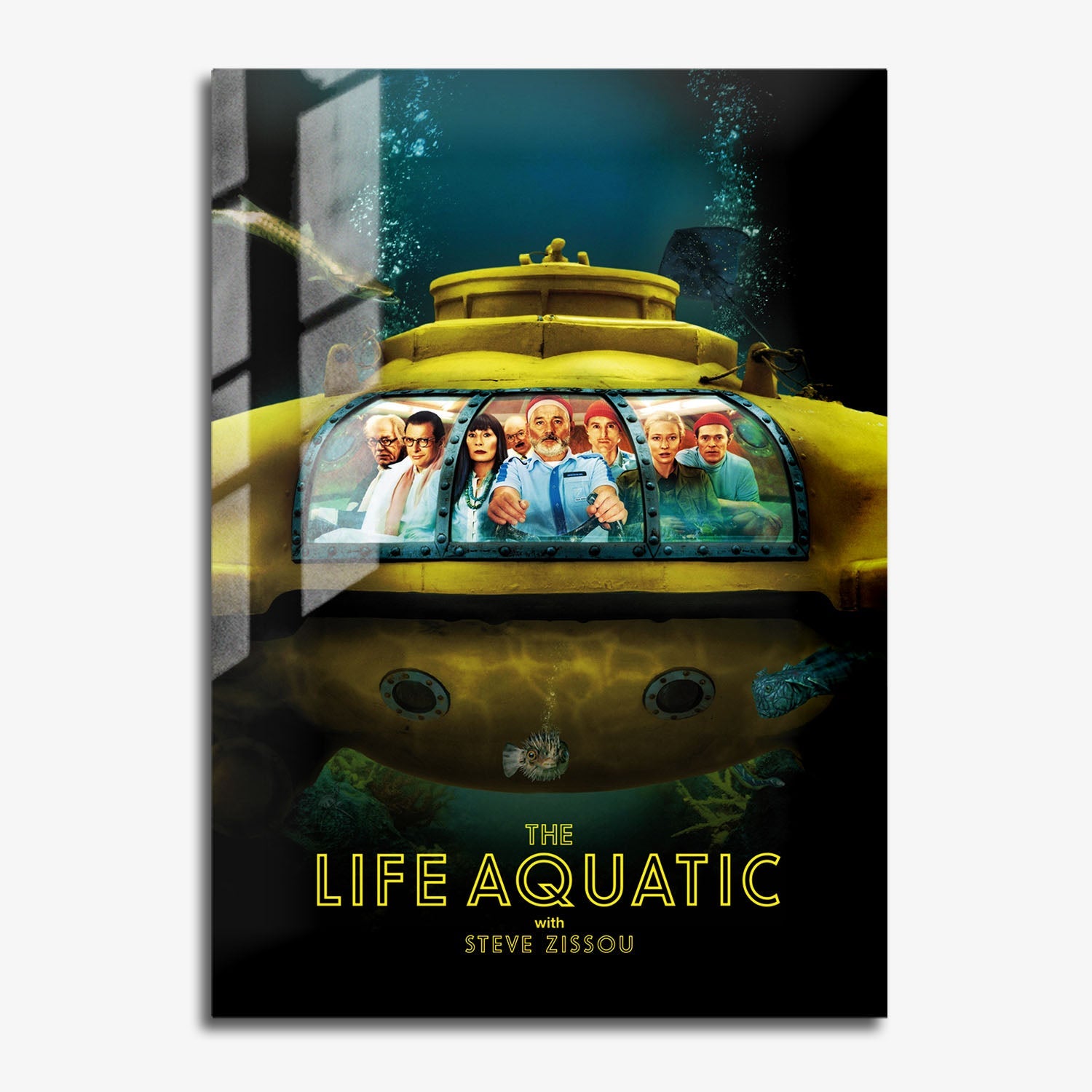 Flex Designs Metal Poster The Life Aquatic with Steve Zissou 11 x 17" Home Goods - Movie 2004 Movie Metal Poster