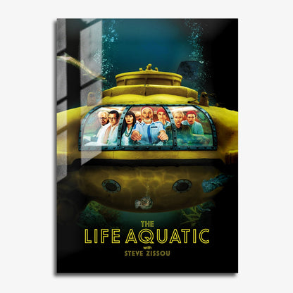 Flex Designs Metal Poster The Life Aquatic with Steve Zissou 11 x 17" Home Goods - Movie 2004 Movie Metal Poster