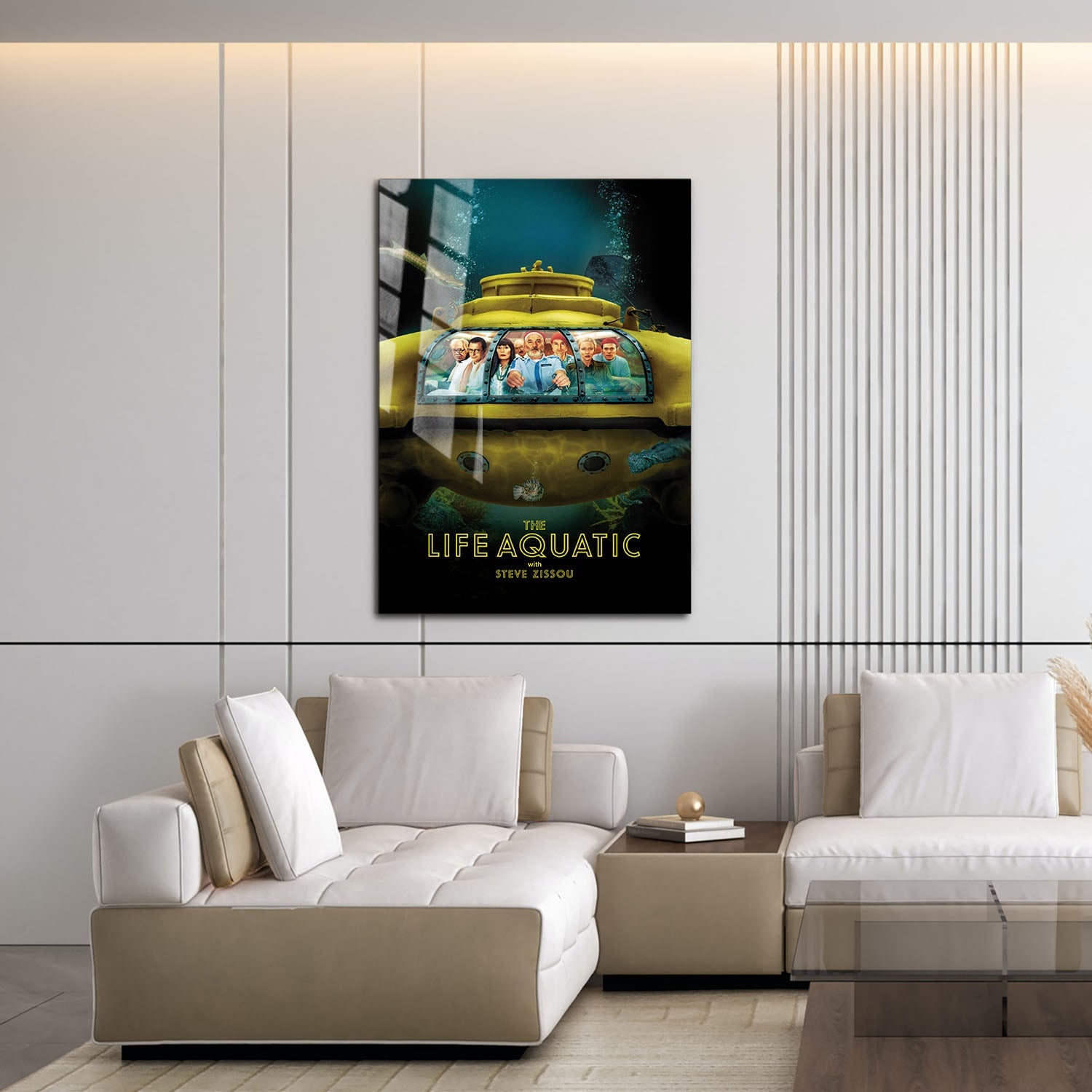 Flex Designs Metal Poster The Life Aquatic with Steve Zissou 16 x 24" Home Goods - Movie 2004 Movie Metal Poster