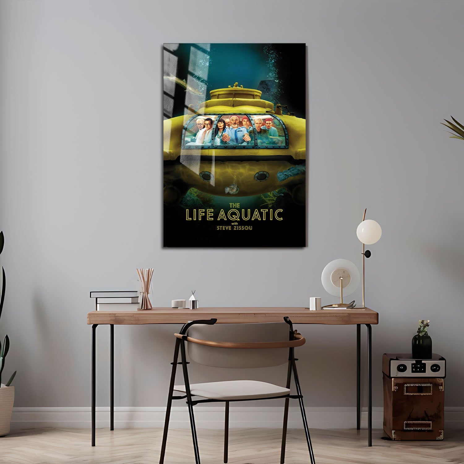 Flex Designs Metal Poster The Life Aquatic with Steve Zissou 24 x 36" Home Goods - Movie 2004 Movie Metal Poster