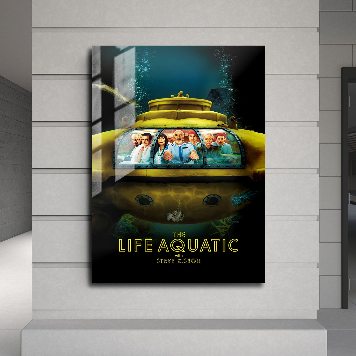 Flex Designs Metal Poster The Life Aquatic with Steve Zissou 24 x 36" Home Goods - Movie 2004 Movie Metal Poster