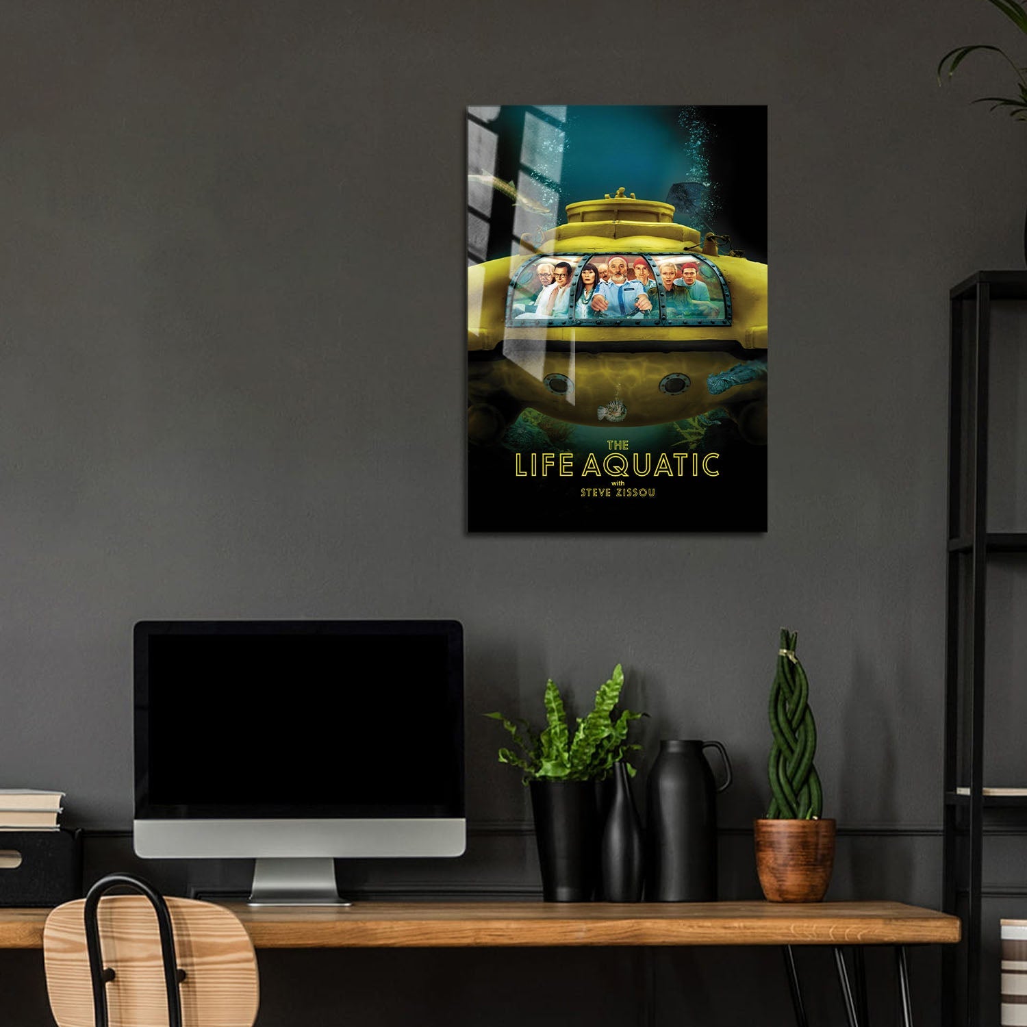 Flex Designs Metal Poster The Life Aquatic with Steve Zissou 5 x 7" Home Goods - Movie 2004 Movie Metal Poster