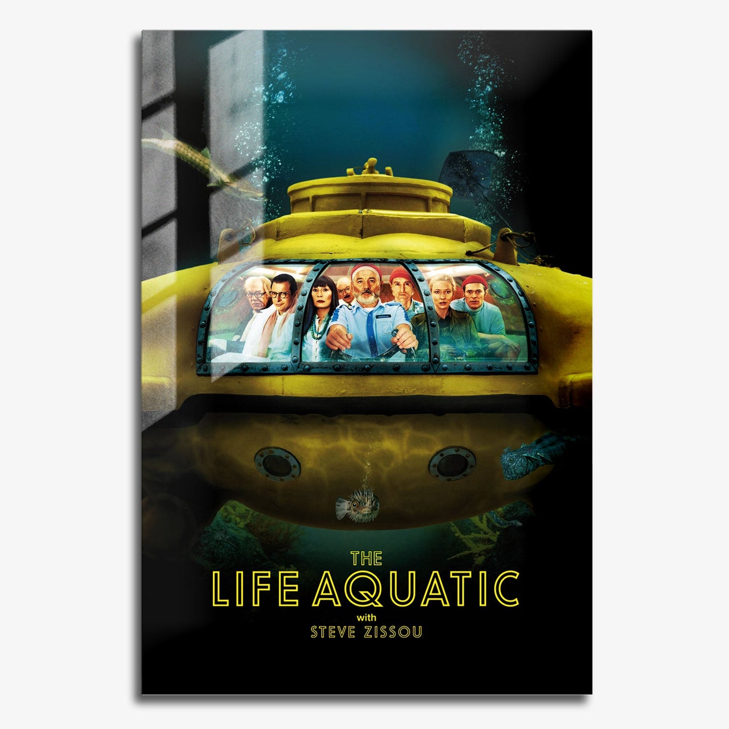 Flex Designs Metal Poster The Life Aquatic with Steve Zissou 11 x 17" Home Goods - Movie 2004 Movie Metal Poster