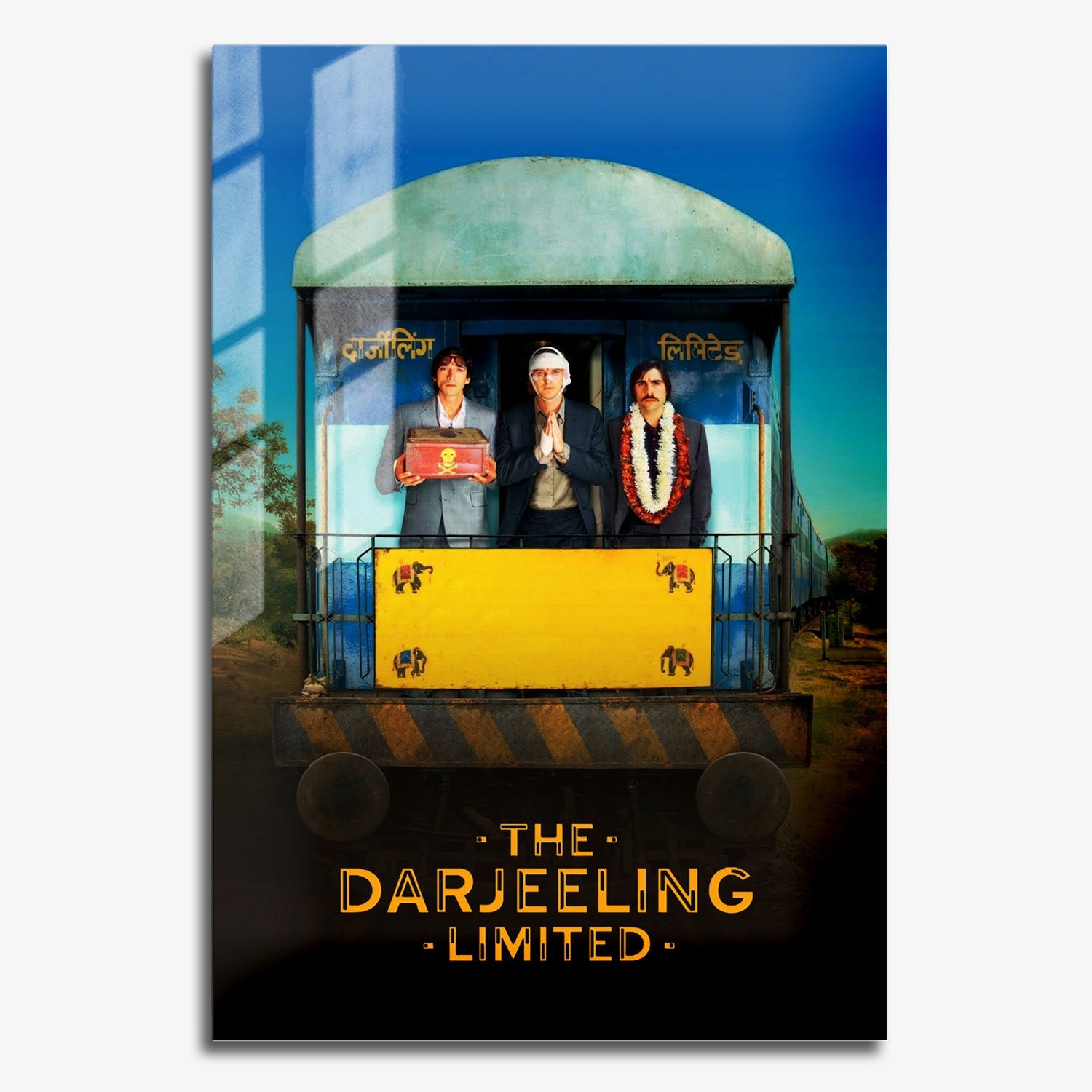 Flex Designs Metal Poster The Darjeeling Limited 11 x 17" Home Goods - Movie 2007 Movie Metal Poster