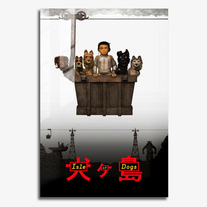 Flex Designs Metal Poster Isle of Dogs 11 x 17" Home Goods - Movie 2018 Movie Metal Poster
