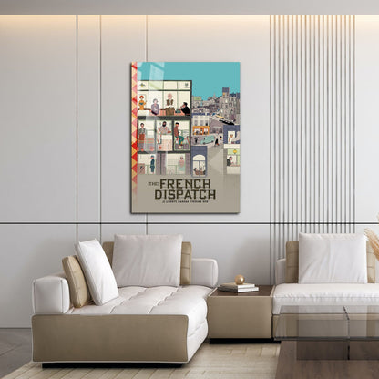 Flex Designs Metal Poster The French Dispatch 16 x 24" Home Goods - Movie 2021 Movie Metal Poster