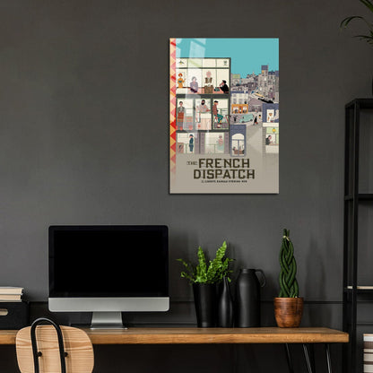 Flex Designs Metal Poster The French Dispatch 5 x 7" Home Goods - Movie 2021 Movie Metal Poster