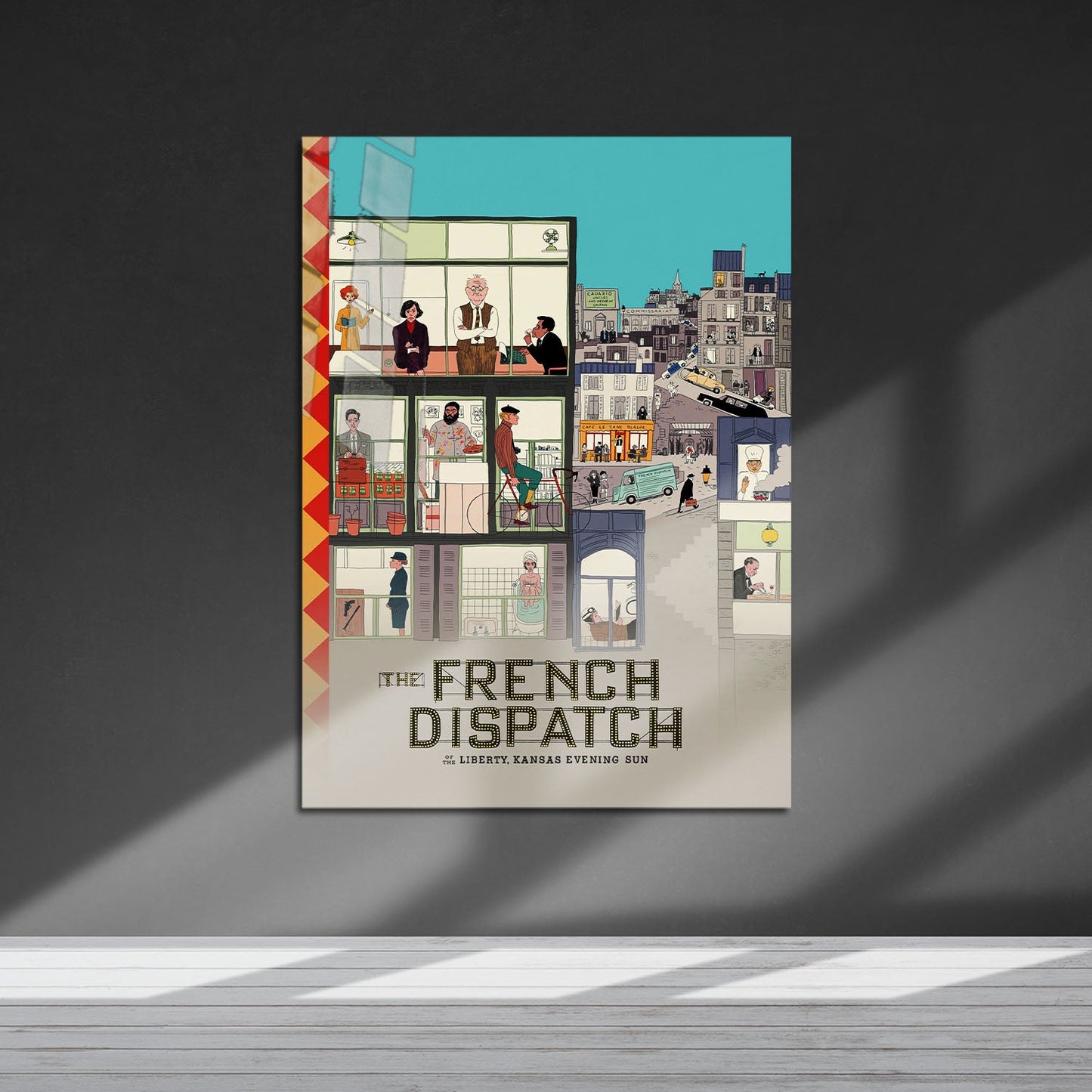 Flex Designs Metal Poster The French Dispatch 5 x 7" Home Goods - Movie 2021 Movie Metal Poster