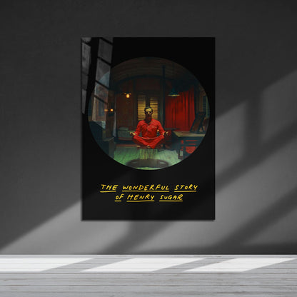 Flex Designs Metal Poster The Wonderful Story of Henry Sugar 5 x 7" Home Goods - Movie 2023 Movie Metal Poster