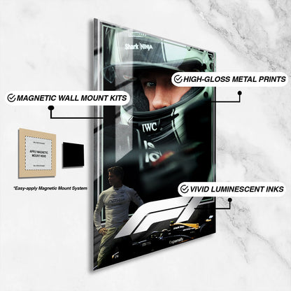 Flex Designs Metal Poster F1 The Movie 16 x 24" Home Goods - Movie 2025 Movie Metal Poster