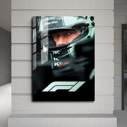 Flex Designs Metal Poster F1 The Movie Key Art 24 x 36" Home Goods - Movie 2025 Movie Metal Poster