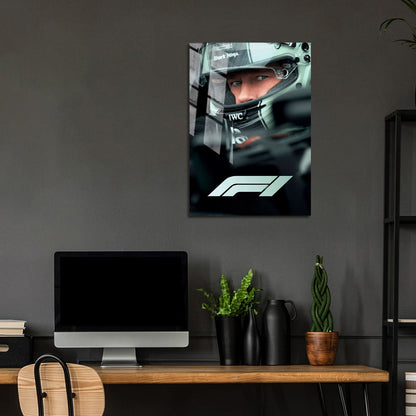 Flex Designs Metal Poster F1 The Movie Key Art 5 x 7" Home Goods - Movie 2025 Movie Metal Poster