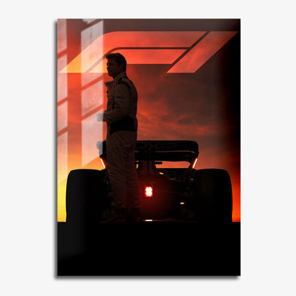 Flex Designs Metal Poster F1 The Movie Theatrical 11 x 17" Home Goods - Movie 2025 Movie Metal Poster