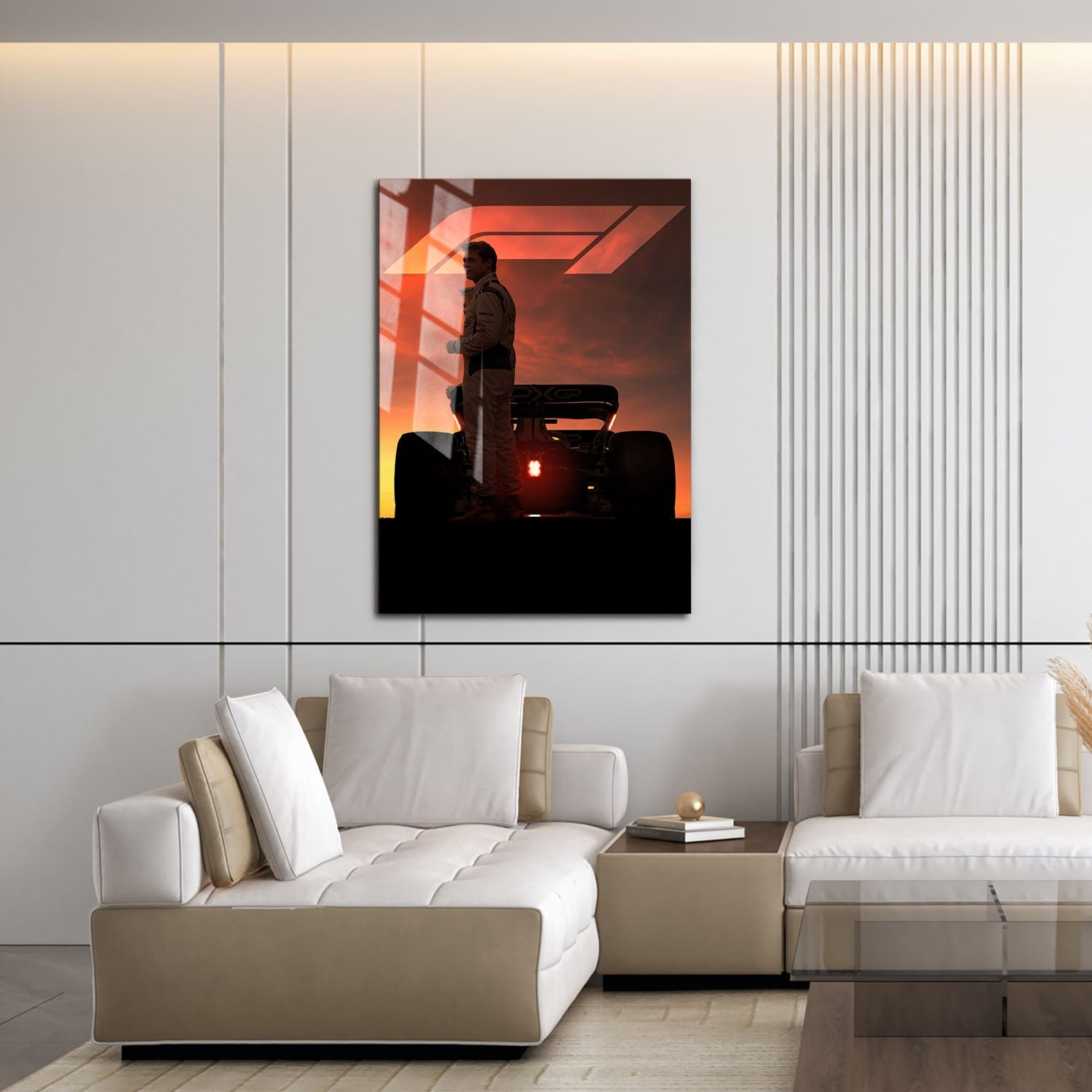 Flex Designs Metal Poster F1 The Movie Theatrical 16 x 24" Home Goods - Movie 2025 Movie Metal Poster