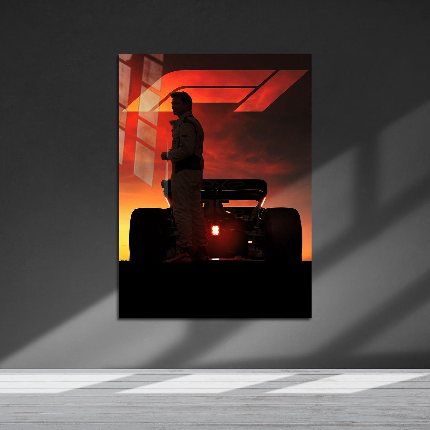 Flex Designs Metal Poster F1 The Movie Theatrical 5 x 7" Home Goods - Movie 2025 Movie Metal Poster