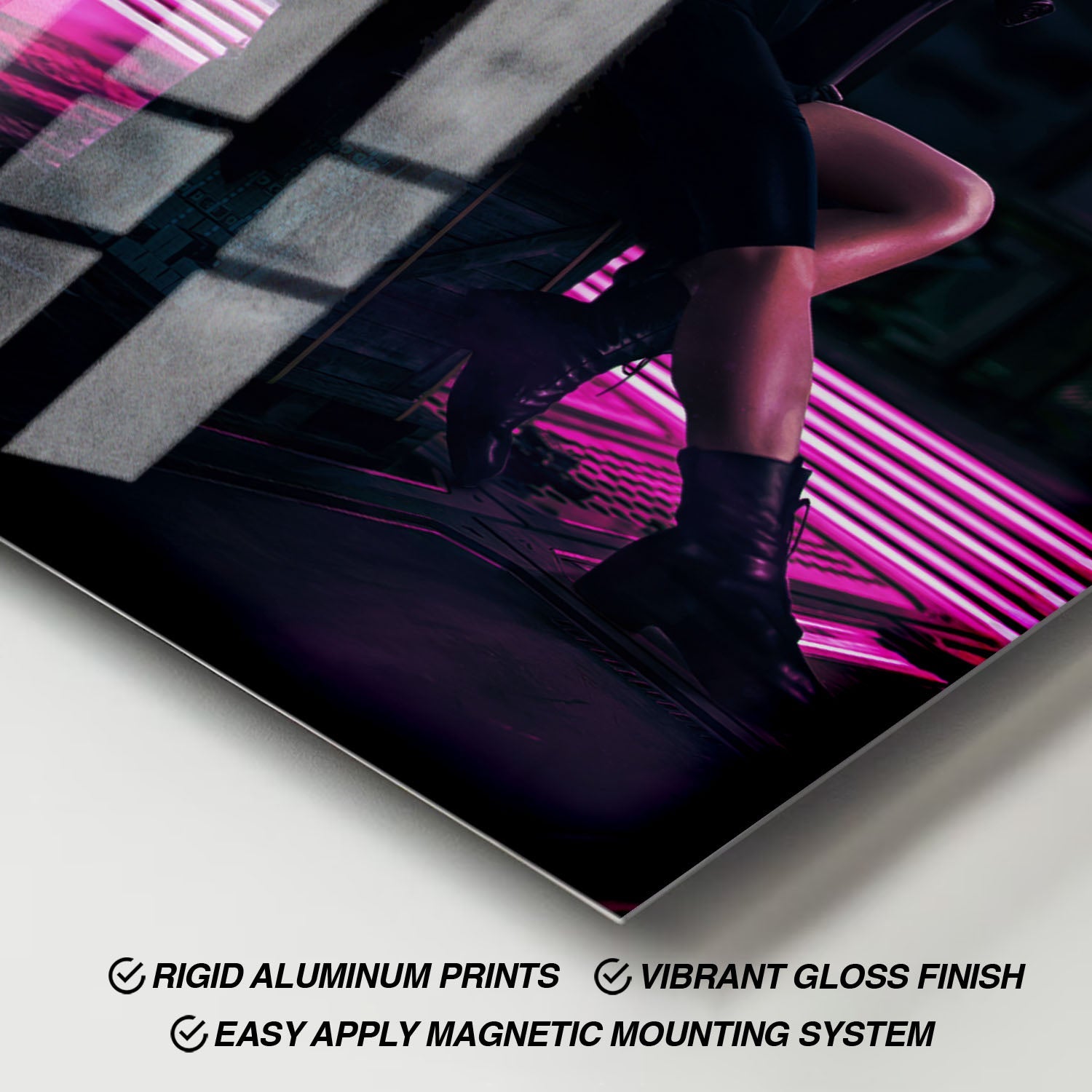 Flex Designs Metal Poster From the World of John Wick Ballerina Minimalist 11 x 17" Home Goods - Movie 2025 Movie Metal Poster