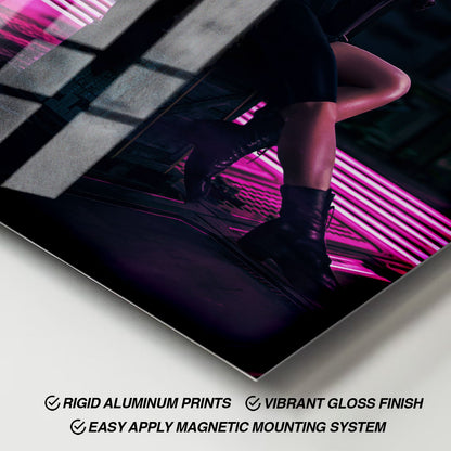 Flex Designs Metal Poster From the World of John Wick Ballerina Minimalist 11 x 17" Home Goods - Movie 2025 Movie Metal Poster