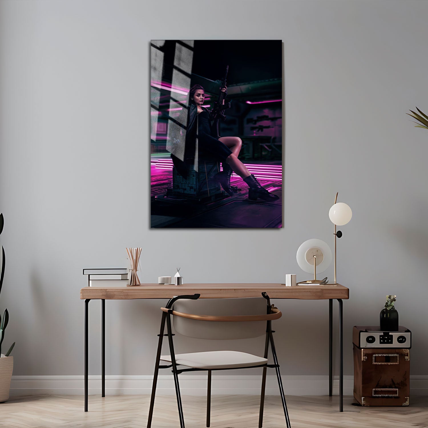 Flex Designs Metal Poster From the World of John Wick Ballerina Minimalist 24 x 36" Home Goods - Movie 2025 Movie Metal Poster
