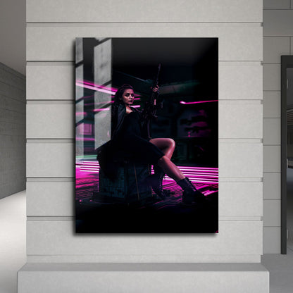 Flex Designs Metal Poster From the World of John Wick Ballerina Minimalist 24 x 36" Home Goods - Movie 2025 Movie Metal Poster