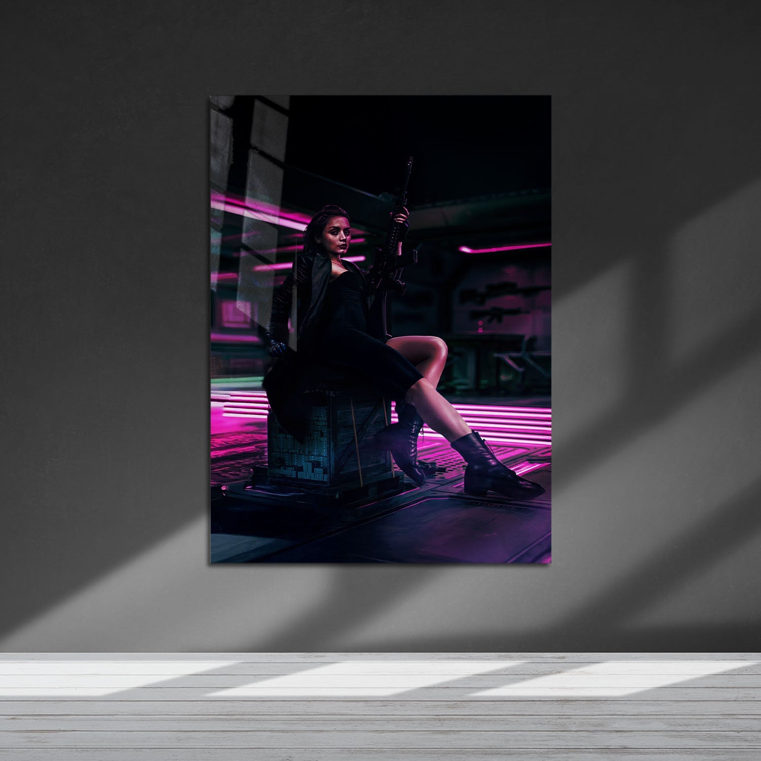 Flex Designs Metal Poster From the World of John Wick Ballerina Minimalist 5 x 7" Home Goods - Movie 2025 Movie Metal Poster