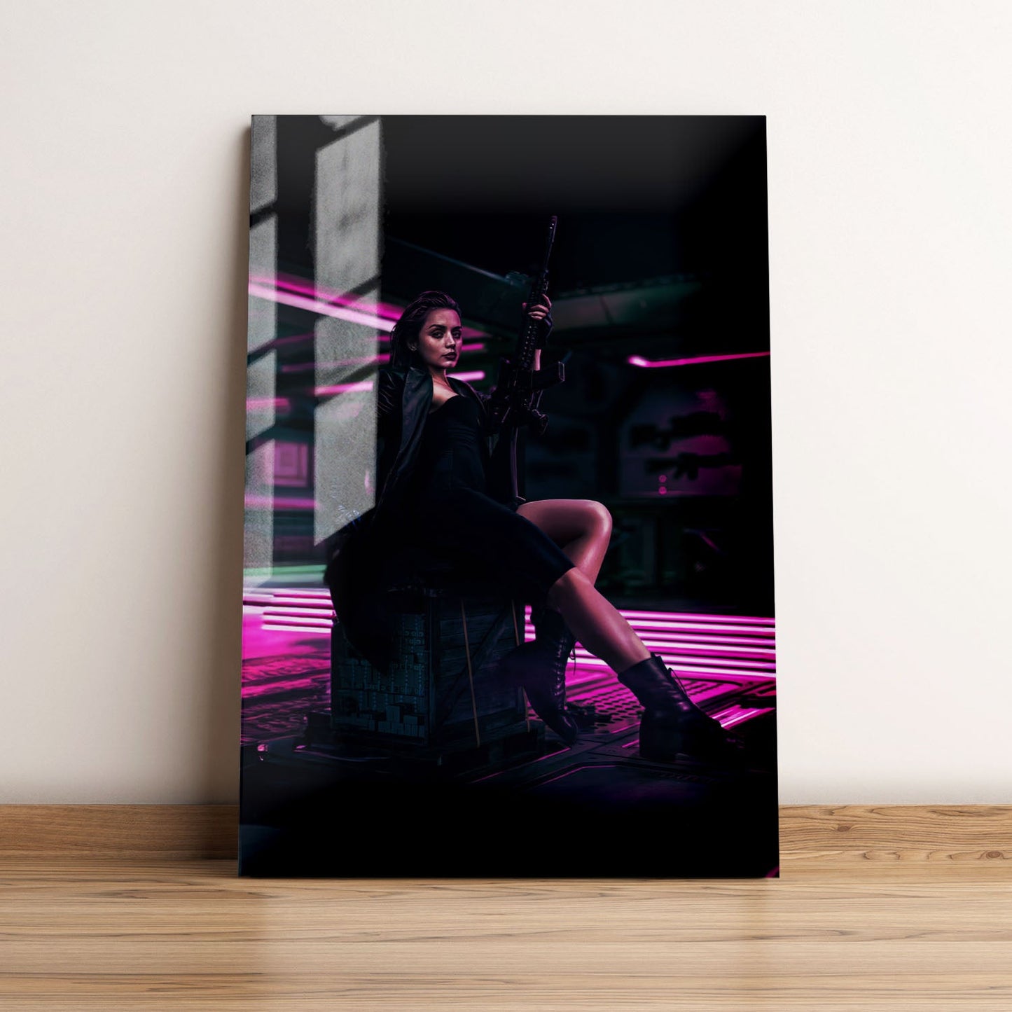 From the World of John Wick Ballerina Minimalist Movie Metal Poster