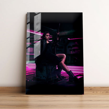 From the World of John Wick Ballerina Minimalist Movie Metal Poster
