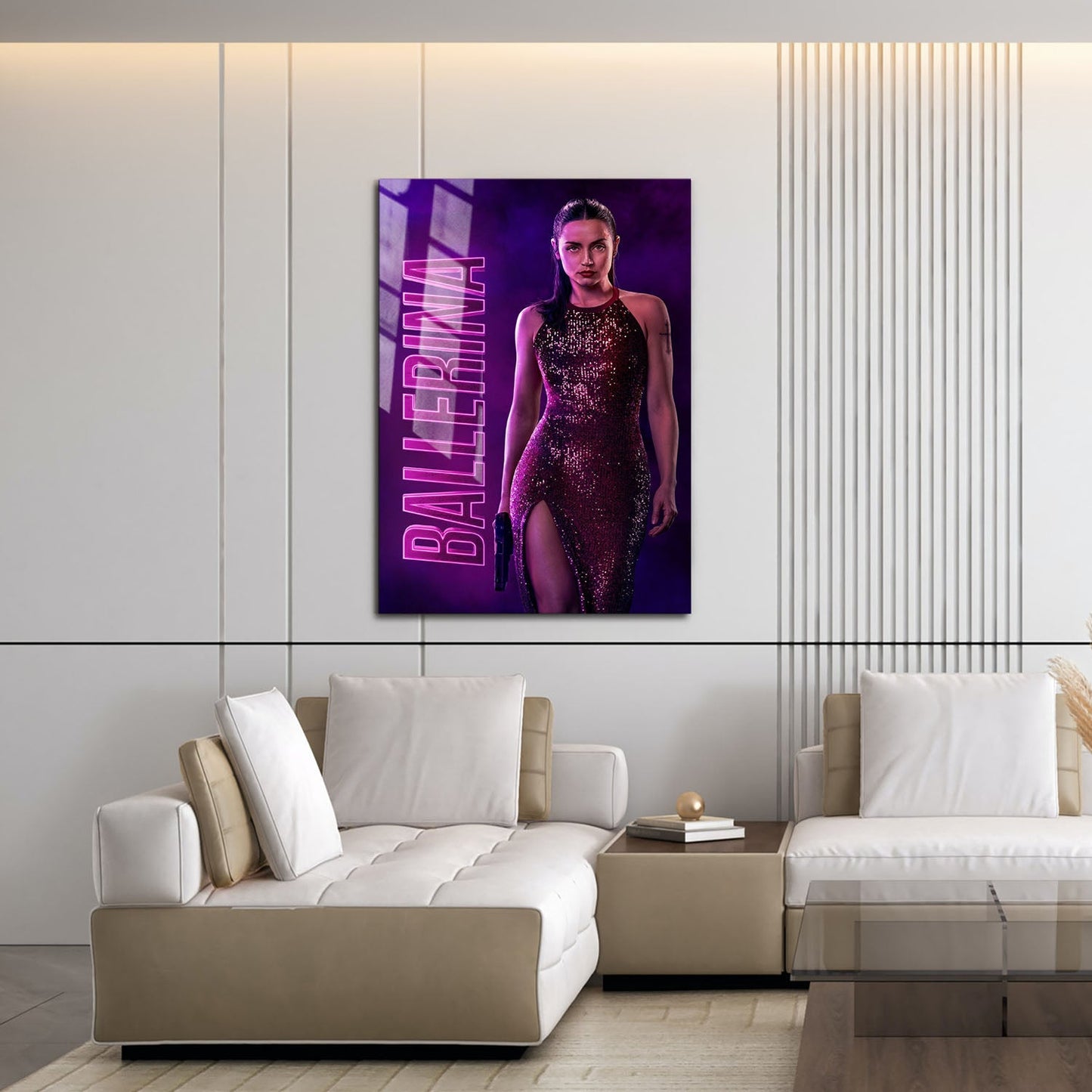 Flex Designs Metal Poster From the World of John Wick Ballerina Theatrical 16 x 24" Home Goods - Movie 2025 Movie Metal Poster