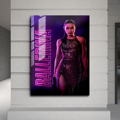 Flex Designs Metal Poster From the World of John Wick Ballerina Theatrical 24 x 36" Home Goods - Movie 2025 Movie Metal Poster