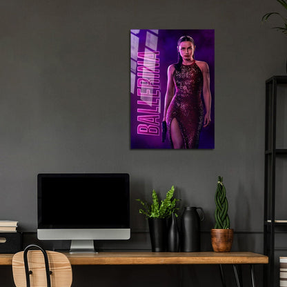 Flex Designs Metal Poster From the World of John Wick Ballerina Theatrical 5 x 7" Home Goods - Movie 2025 Movie Metal Poster