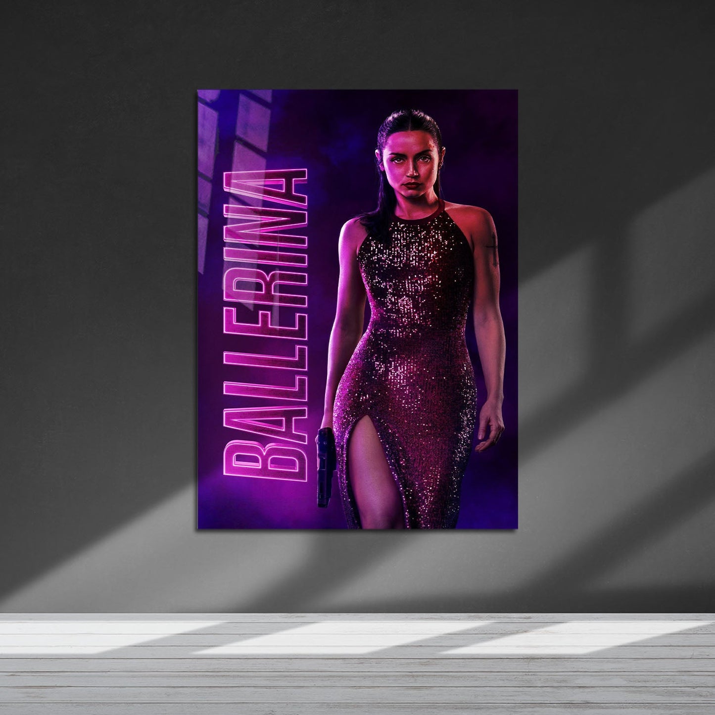 Flex Designs Metal Poster From the World of John Wick Ballerina Theatrical 5 x 7" Home Goods - Movie 2025 Movie Metal Poster