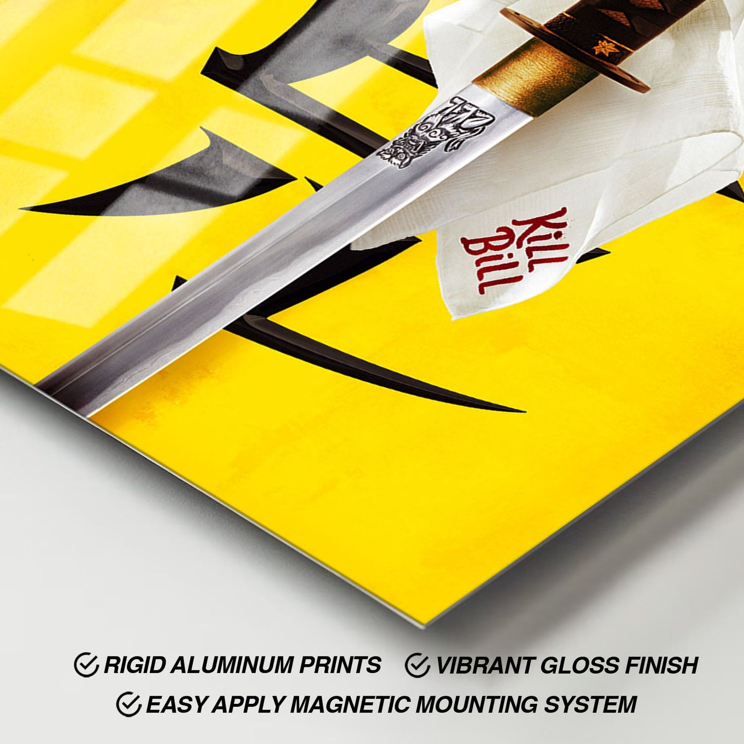 Flex Designs Metal Poster Kill Bill - Vol 1 Minimalist 11 x 17" Home Goods - Movie 2003 Movie Metal Poster