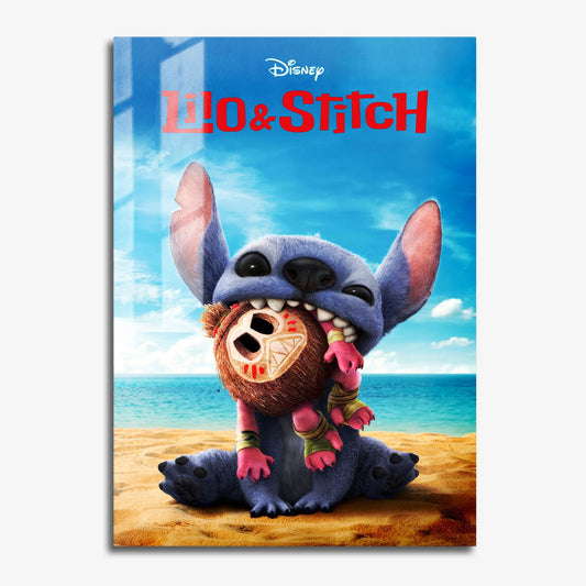 Flex Designs Metal Poster Lilo & Stitch Key Art 11 x 17" Home Goods - Movie 2025 Movie Metal Poster