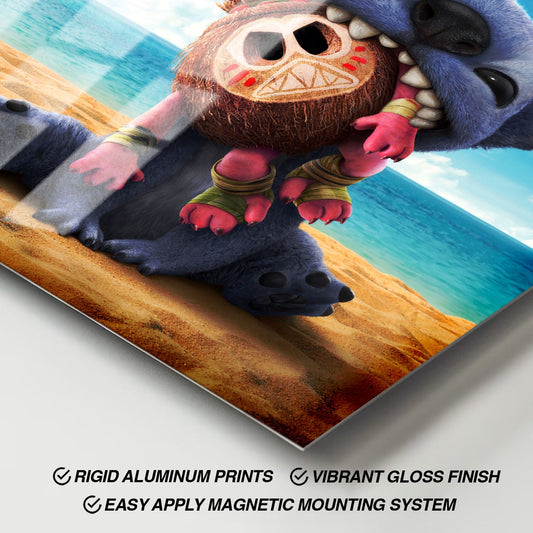 Flex Designs Metal Poster Lilo & Stitch Key Art 11 x 17" Home Goods - Movie 2025 Movie Metal Poster