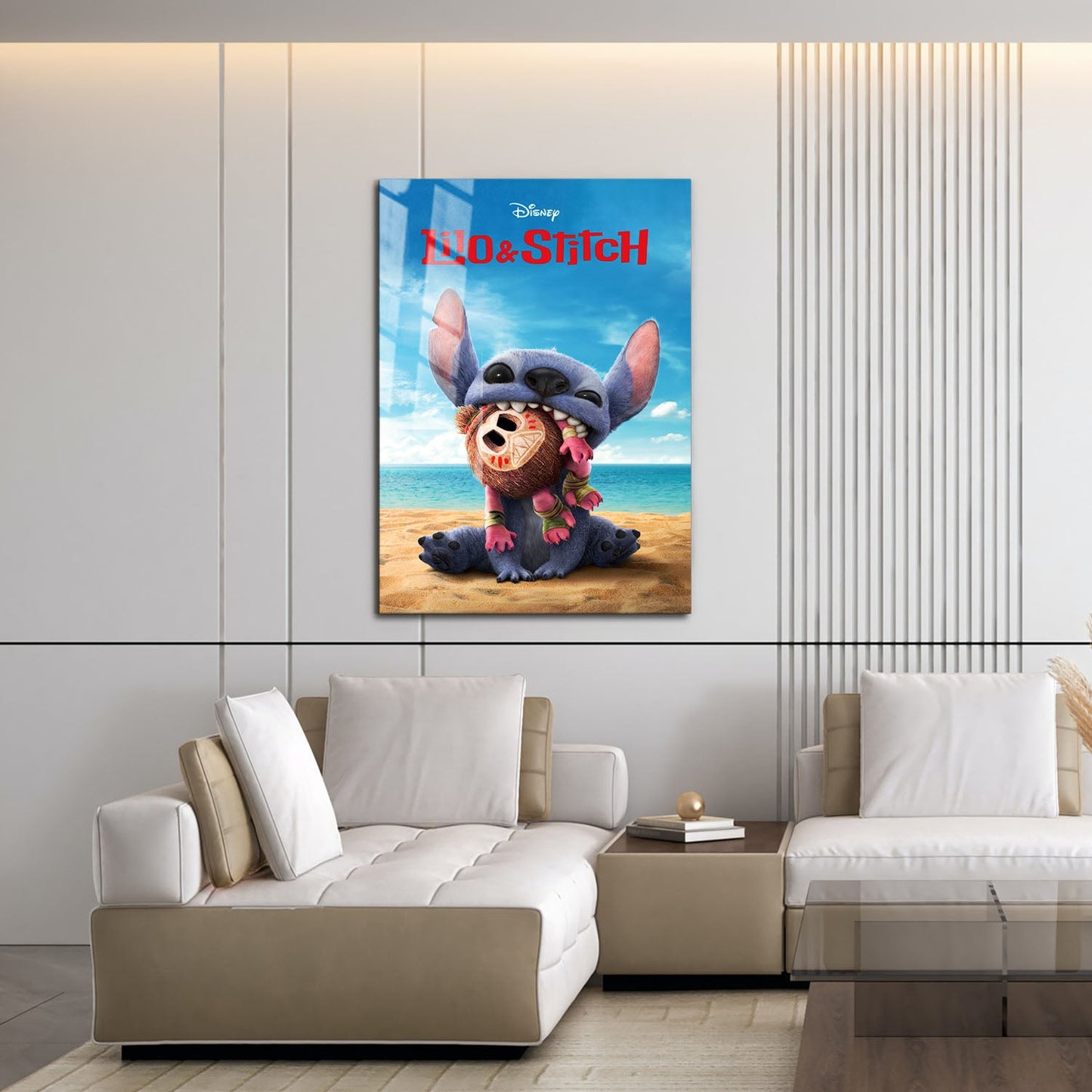 Flex Designs Metal Poster Lilo & Stitch Key Art 16 x 24" Home Goods - Movie 2025 Movie Metal Poster