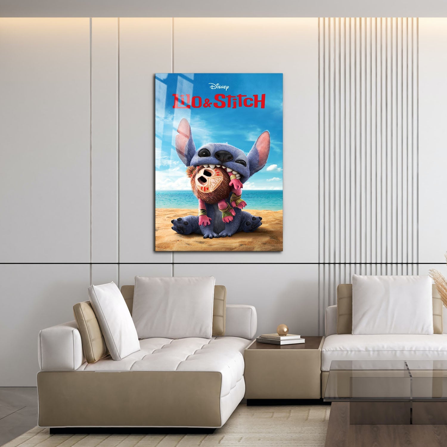 Flex Designs Metal Poster Lilo & Stitch Key Art 16 x 24" Home Goods - Movie 2025 Movie Metal Poster