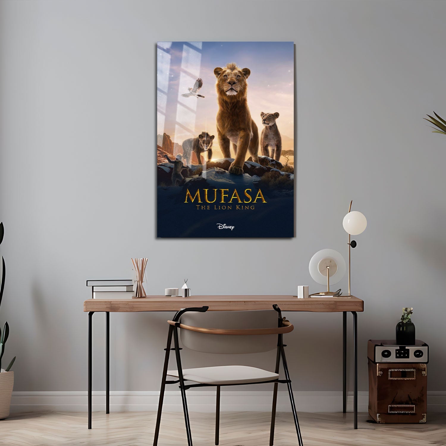 Flex Designs Metal Poster Mufasa The Lion King 24 x 36" Home Goods - Movie 2024 Movie Metal Poster