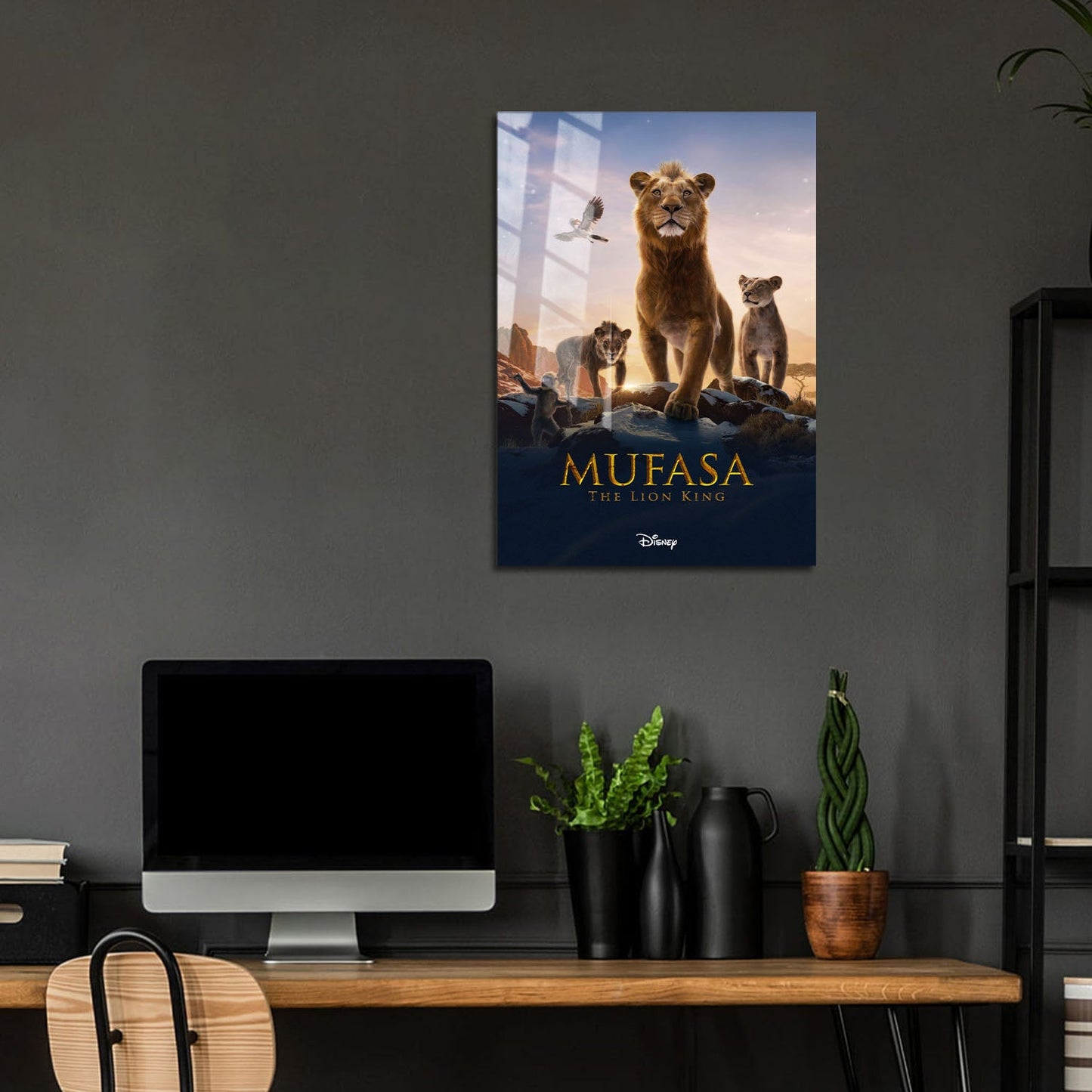 Flex Designs Metal Poster Mufasa The Lion King 5 x 7" Home Goods - Movie 2024 Movie Metal Poster