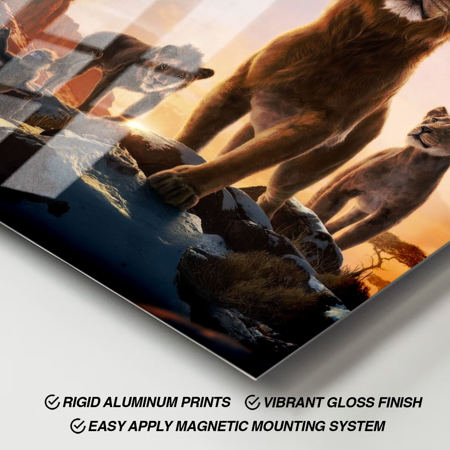 Flex Designs Metal Poster Mufasa The Lion King Textless 11 x 17" Home Goods - Movie 2024 Movie Metal Poster